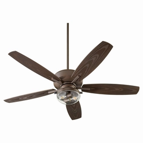Quorum Breeze 52" Outdoor 2 Light 14W LED Pull Chain Patio Fan Outdoor Ceiling Fans discount