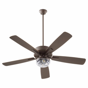 Quorum Ovation 52" 2 Light 18W LED Pull Chain Outdoor Patio Fan Outdoor Ceiling Fans discount