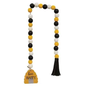 "Bee Happy" Beehive Bead Garland Decorative Accessories best selling