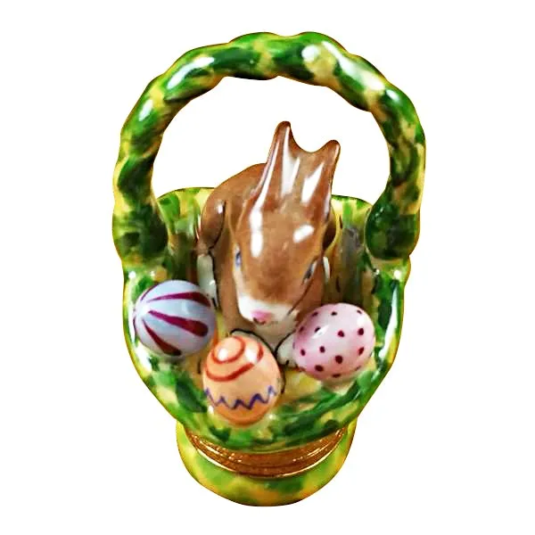 Rabbit in Easter Basket Limoges Limoges Boxes collectors shop