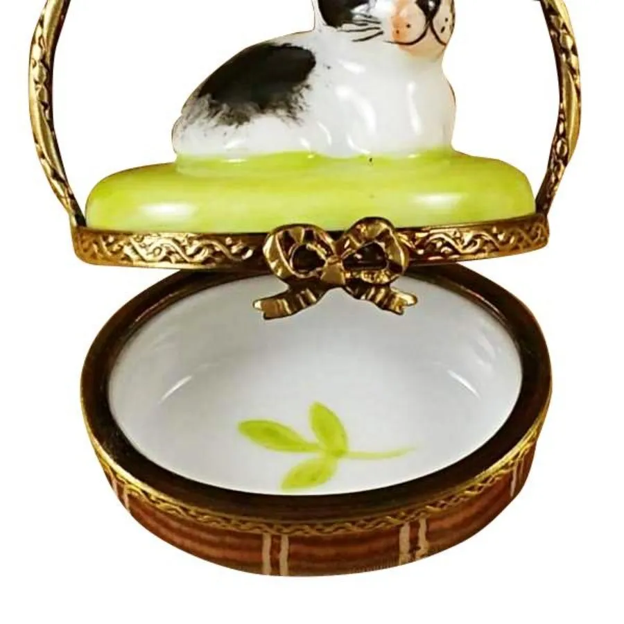 Rabbit on Basket Limoges Limoges Boxes collectors shop