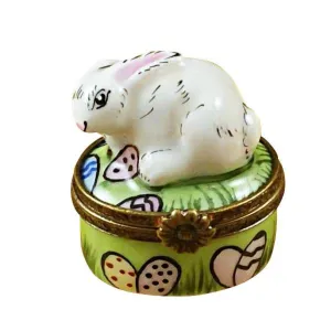 Rabbit with Easter Eggs Limoges Collectible Boxes Rare Find