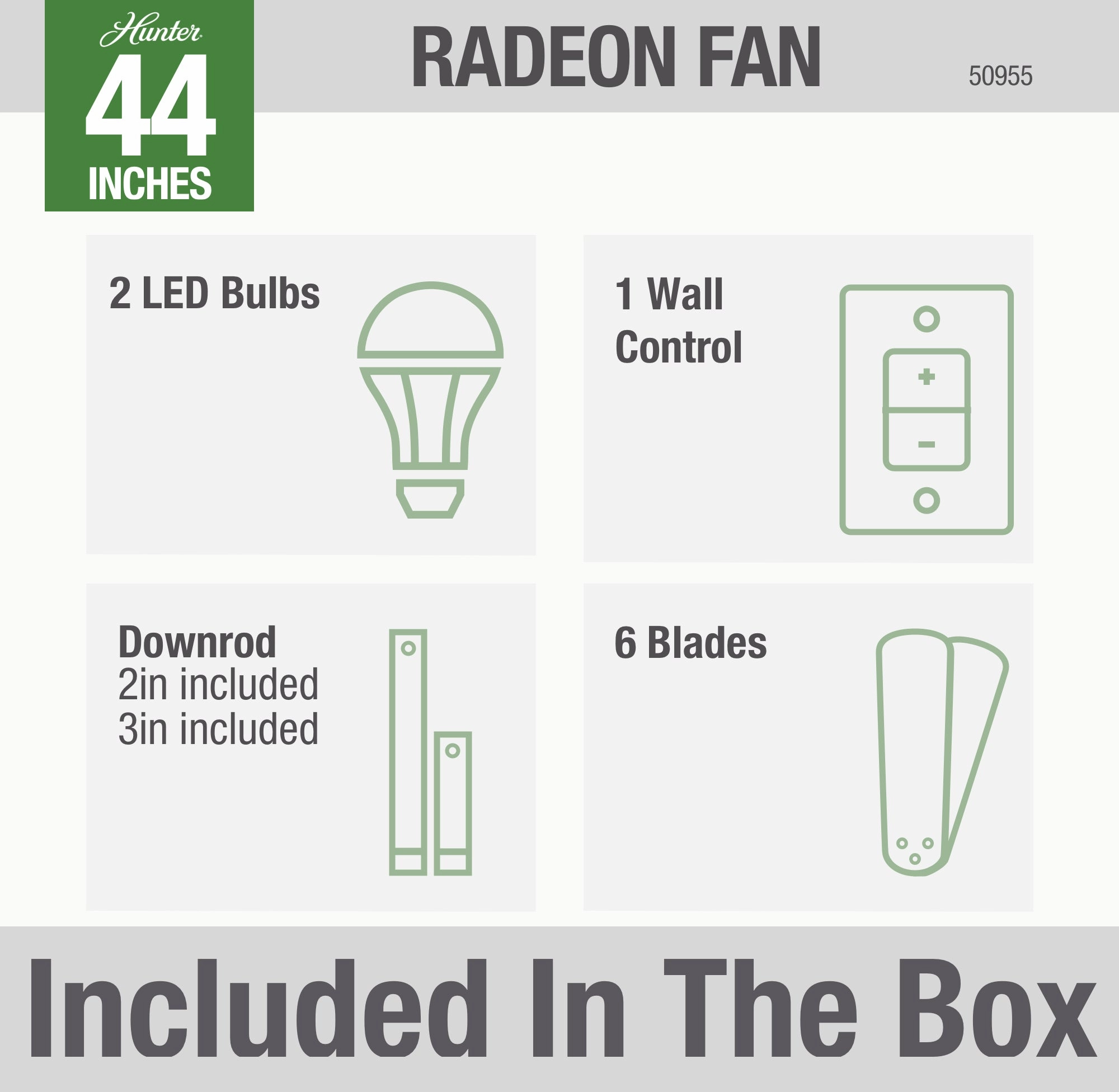 Radeon 44"Ceiling Fan Matte White Small Fans for less