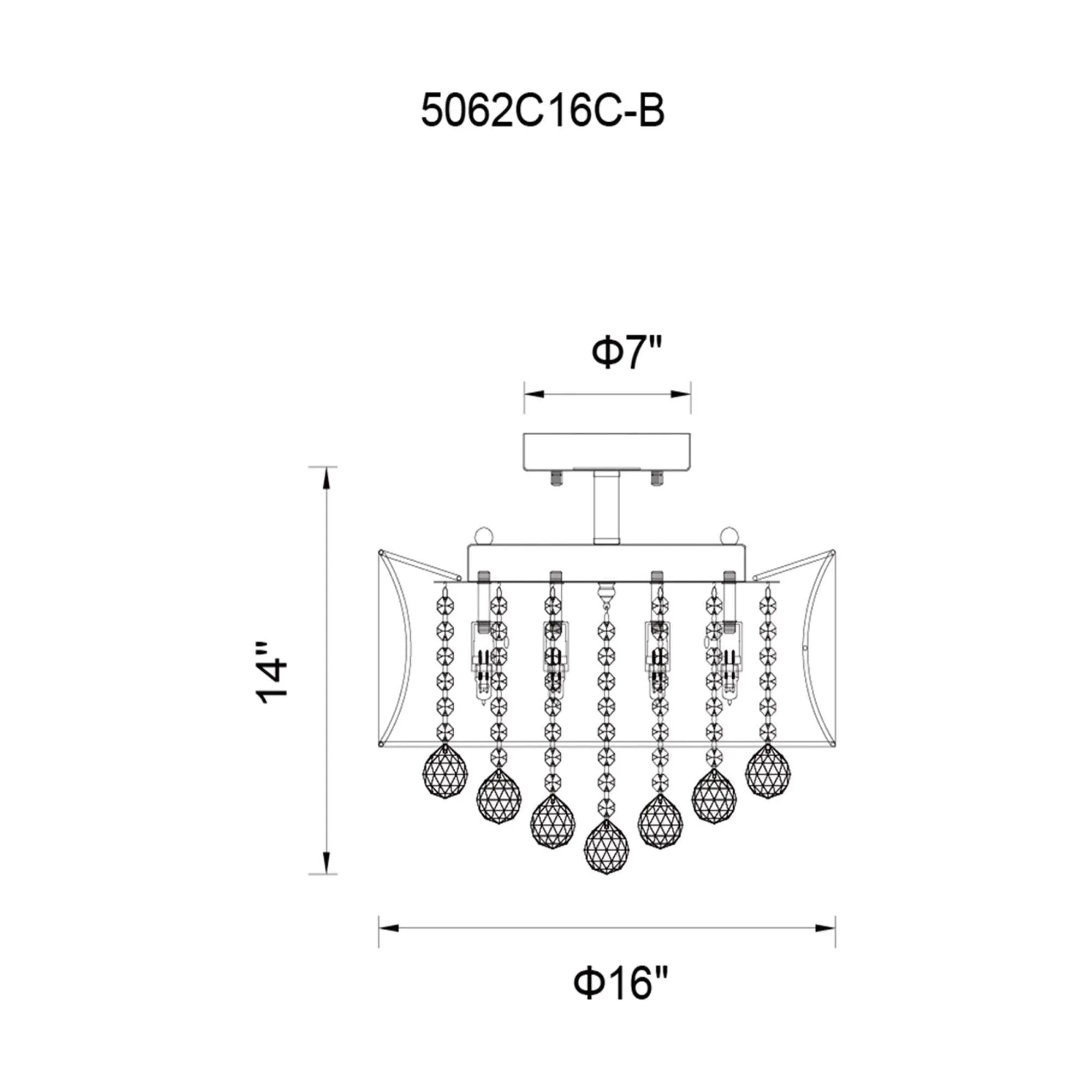 Radiant Semi Flush Mount
