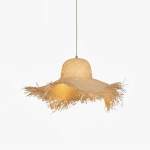 Rattan Straw Hat Pendant Light Online shop Living Room Lights