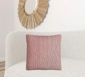 Red Ivory Scaled Diamond Pattern Throw Pillow Throw Pillows sofa decor deals
