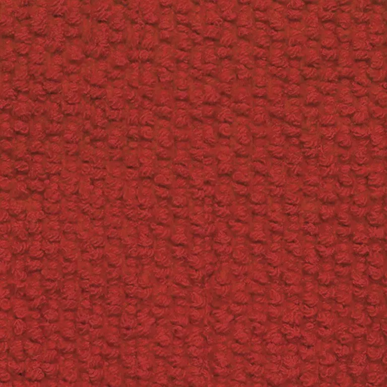 Red Nubby Textured Modern Throw Pillow