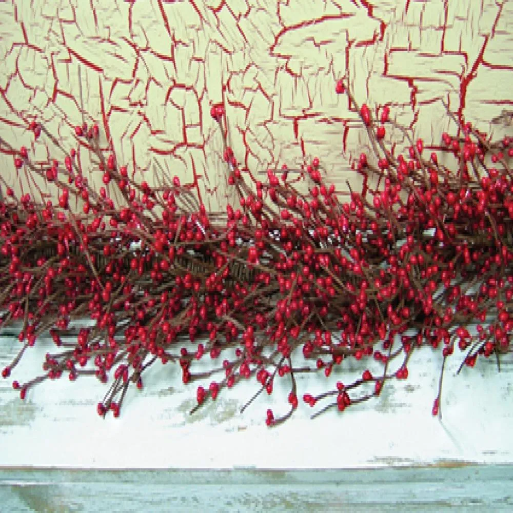 Red Pip Garland 4 ft. Cheap Holiday Home Decor
