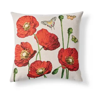 Red Poppies Pillow Throw Pillows Cozy Upgrade
