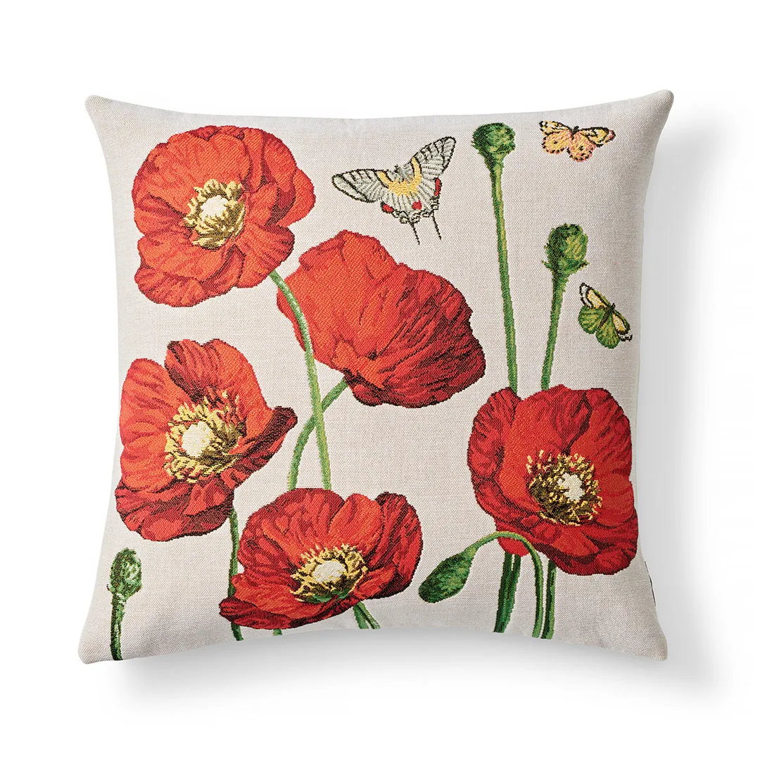 Red Poppies Pillow Throw Pillows Cozy Upgrade