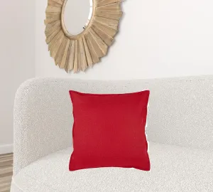 Red Solid Color Flange Edge Throw Pillow Throw Pillows clearance cushion
