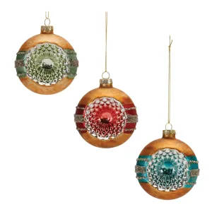 Reflector Ornament (Set of 12) 4"H Glass Budget Holiday Home Finds