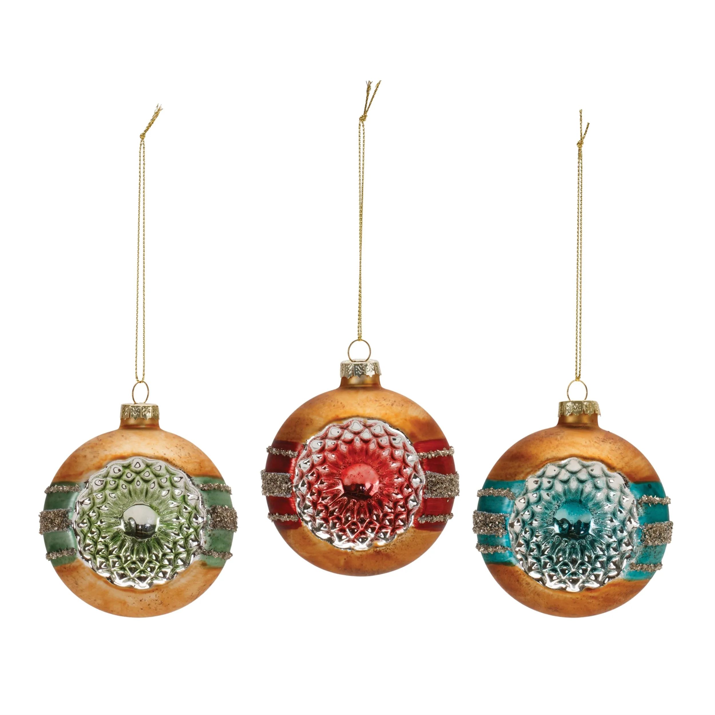 Reflector Ornament (Set of 12) 4"H Glass