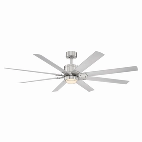 Renegade 66"Ceiling Fan Brushed Nickel/Titanium Silver Exterior Fans FANS limited time offer