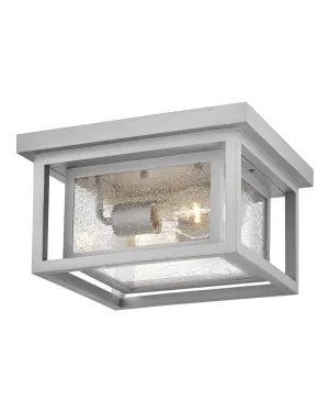 Republic LED Flush Mount in Satin Nickel Cheap Low Ceiling Lighting