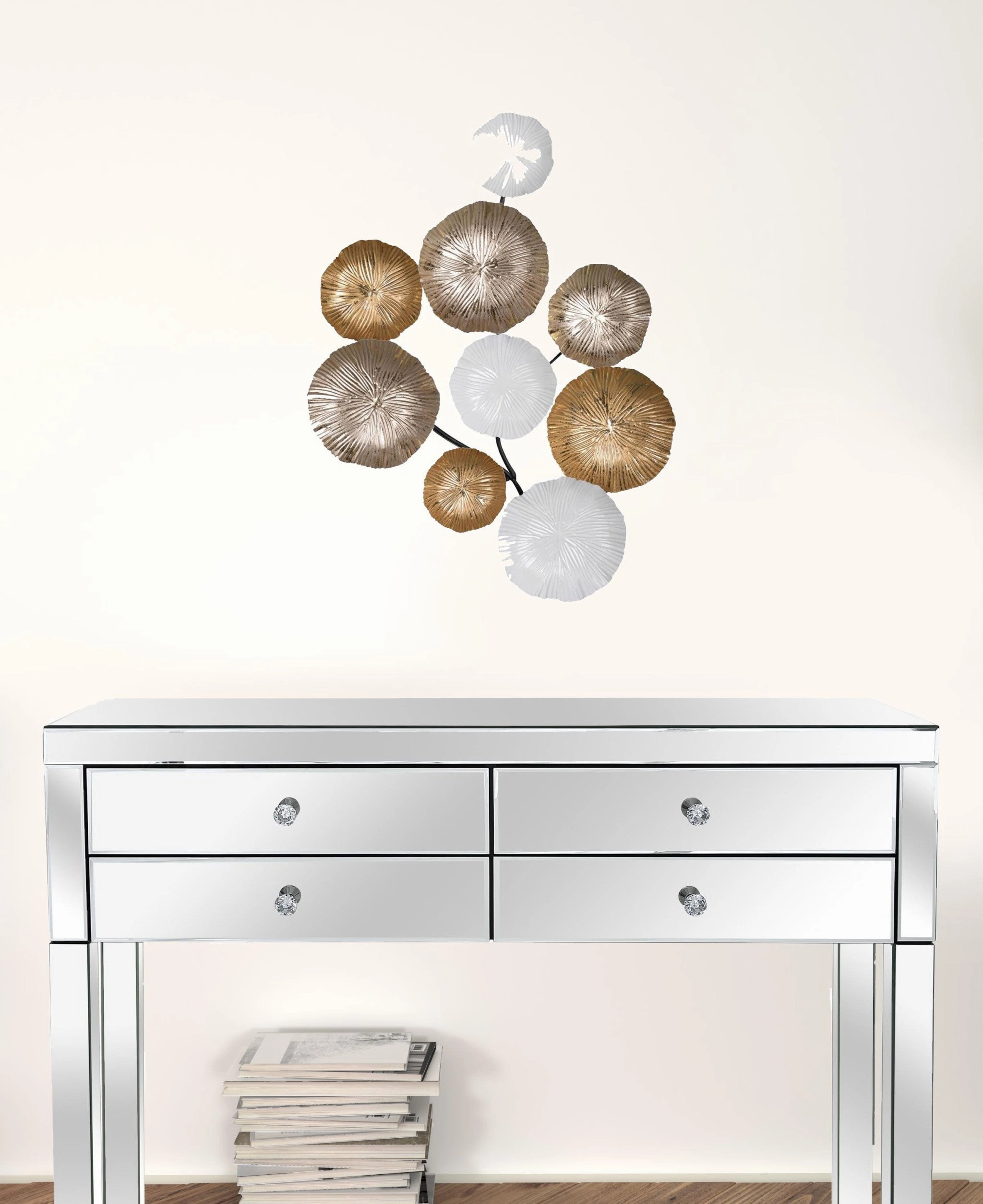 Retro Modern 24" Metallic Metal Wall Art Decorative Accessories promo online