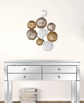 Retro Modern 24" Metallic Metal Wall Art Decorative Accessories promo online