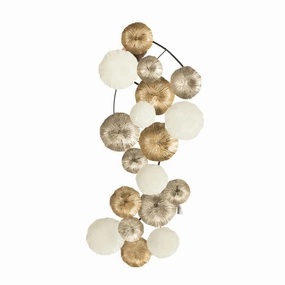 Retro Modern 39" Metallic Metal Wall Art Decorative Accessories outlet price