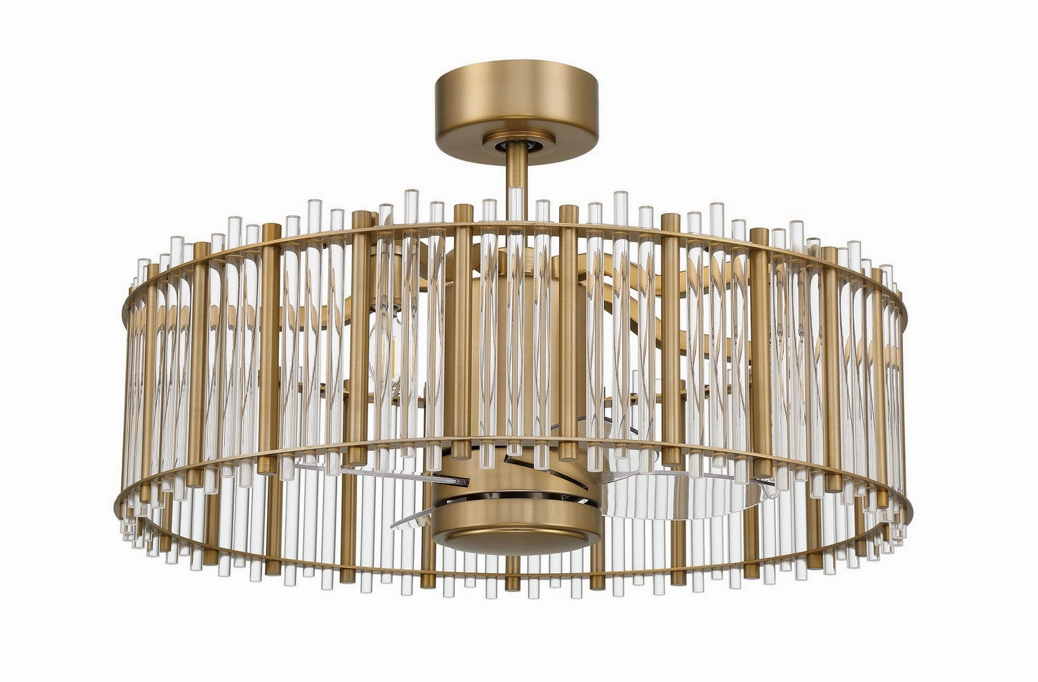 Reveal Fandelier 24"Ceiling Fan Satin Brass Fandeliers FANS on sale now