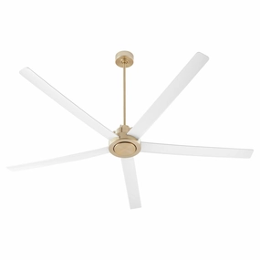 Revel 80"Patio Fan Aged Brass w/ Studio White Large Fans FANS best price