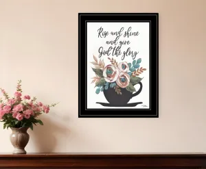 Rise and Shine 6 Black Framed Print Wall Art Cheap Wall Mirrors & Decor