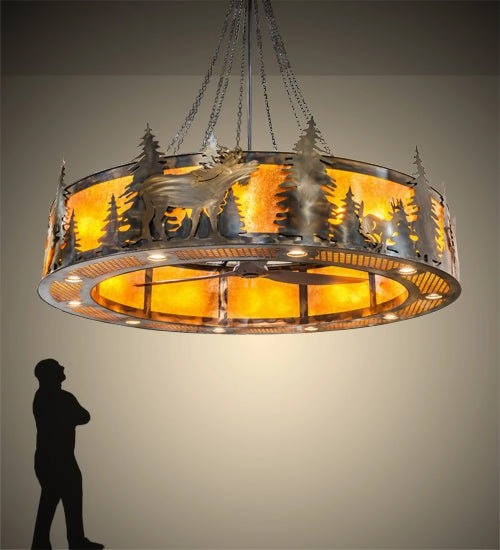 Roosevelt 40 Light Chandel-Air Fandeliers at discount prices