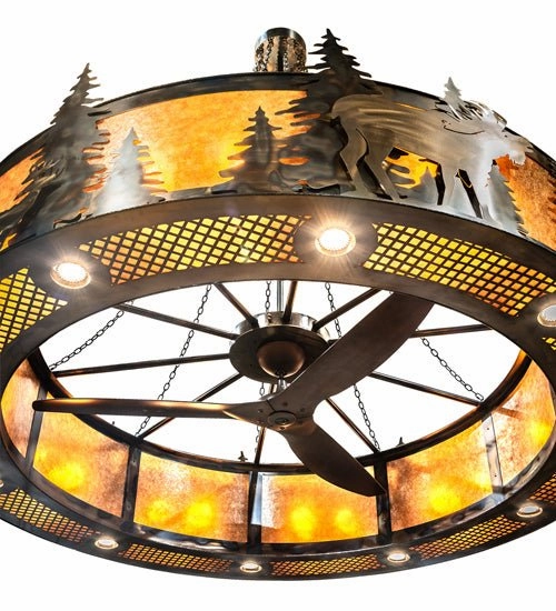 Roosevelt 40 Light Chandel-Air Fandeliers at discount prices