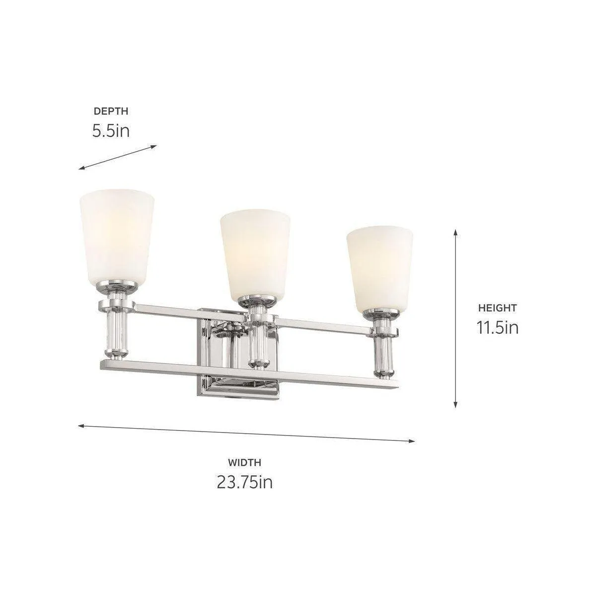 Rosalind 3-Light Vanity Light
