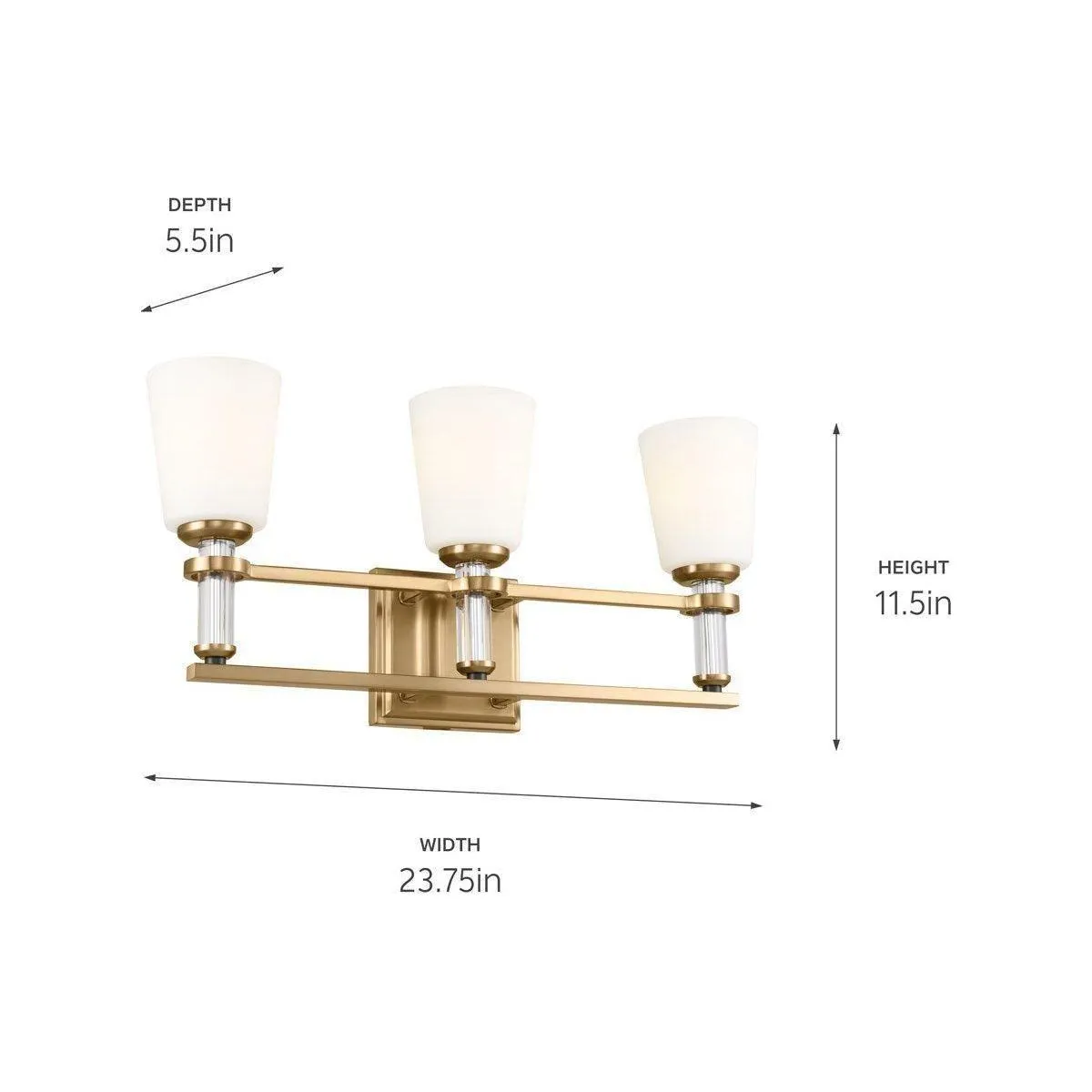 Rosalind 3-Light Vanity Light