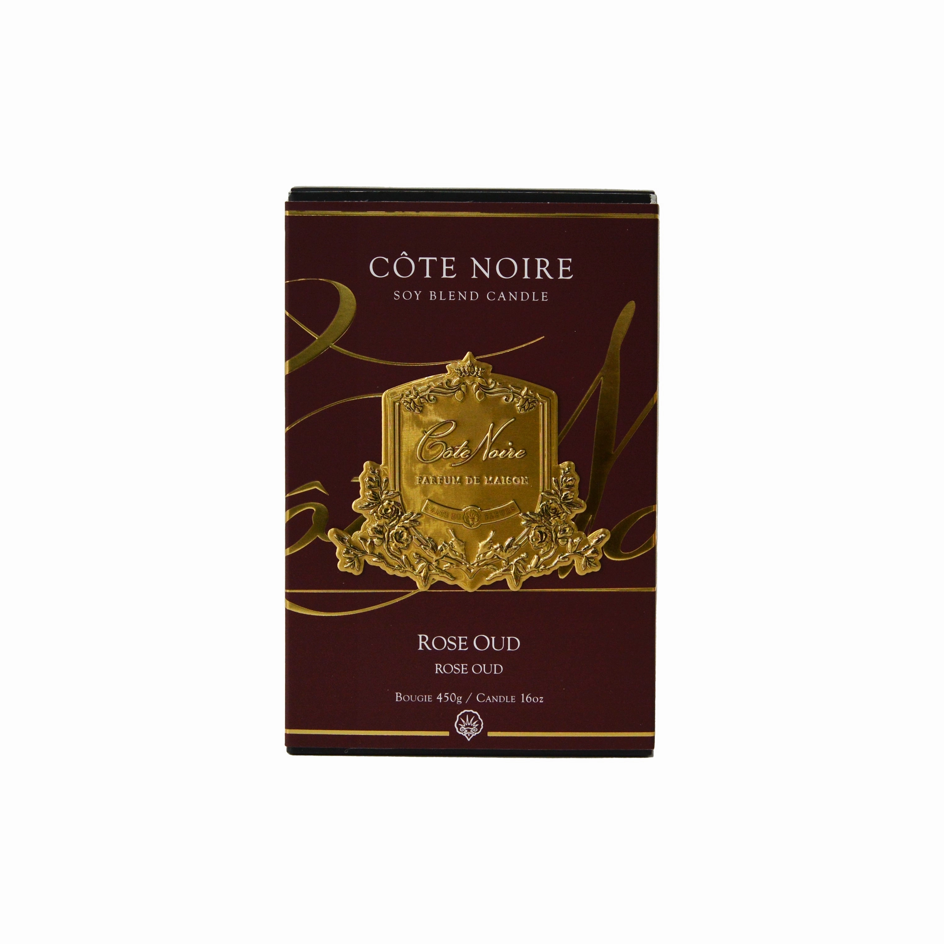 Rose Oud Candle Gold 450g Cote Noire Home Fragrance sale