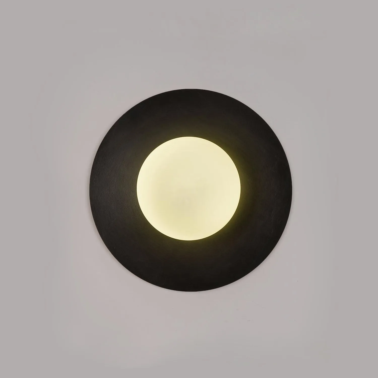 Round Glass Art Wall Lamp