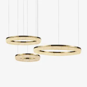 Round Ring Crystal Chandeliers Discount Lighting for Bedrooms