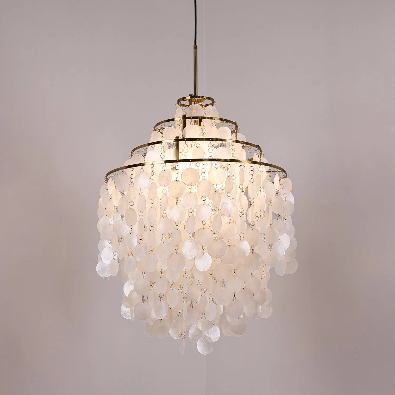 Round Shell Chandelier