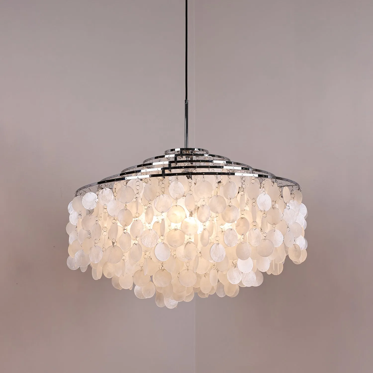 Round Shell Chandelier