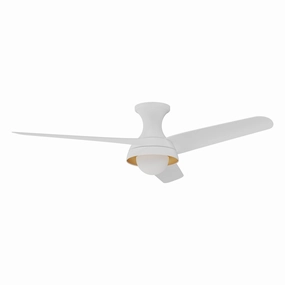 Rubio-H 54"Ceiling Fan White Huggers FANS outlet store
