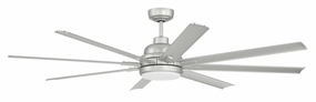 Rush 65 65"Ceiling Fan Painted Nickel Exterior Fans FANS clearance sale