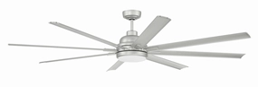 Rush 72 72"Ceiling Fan Painted Nickel Exterior Fans FANS clearance sale