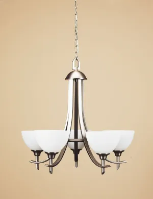 Russell Yorkshire 189-715/BCH Chandelier Light - Brushed Chrome Chandeliers Lighting new arrival