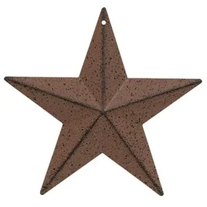 Rust & Black Barn Star 5.5" Unique Seasonal Decor store