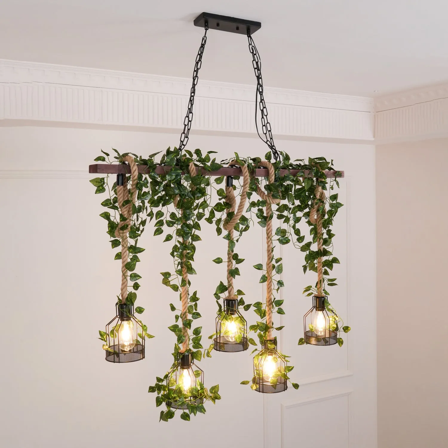 Rustic Wooden Chandelier