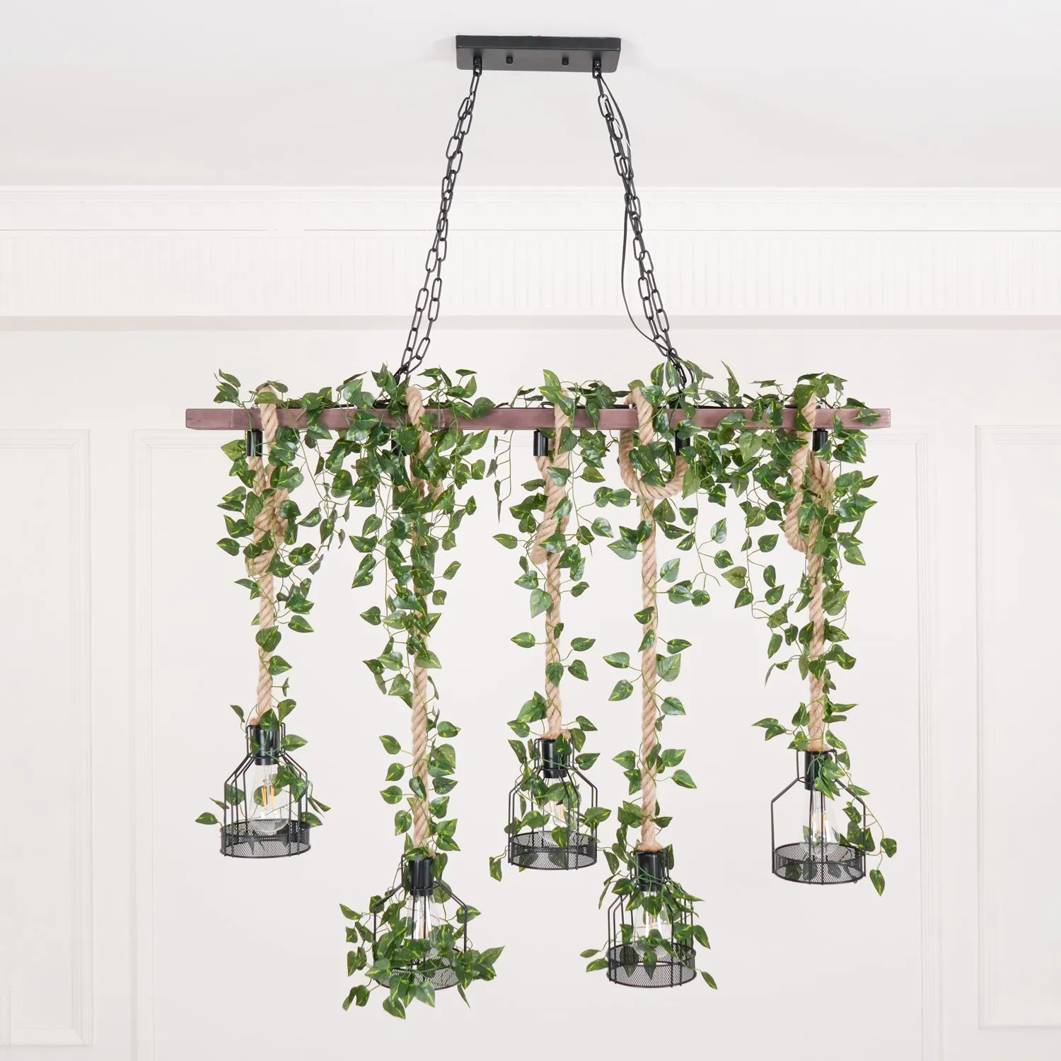 Rustic Wooden Chandelier