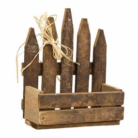 Rustic Lath Picket Planter Decorative Accessories promo online