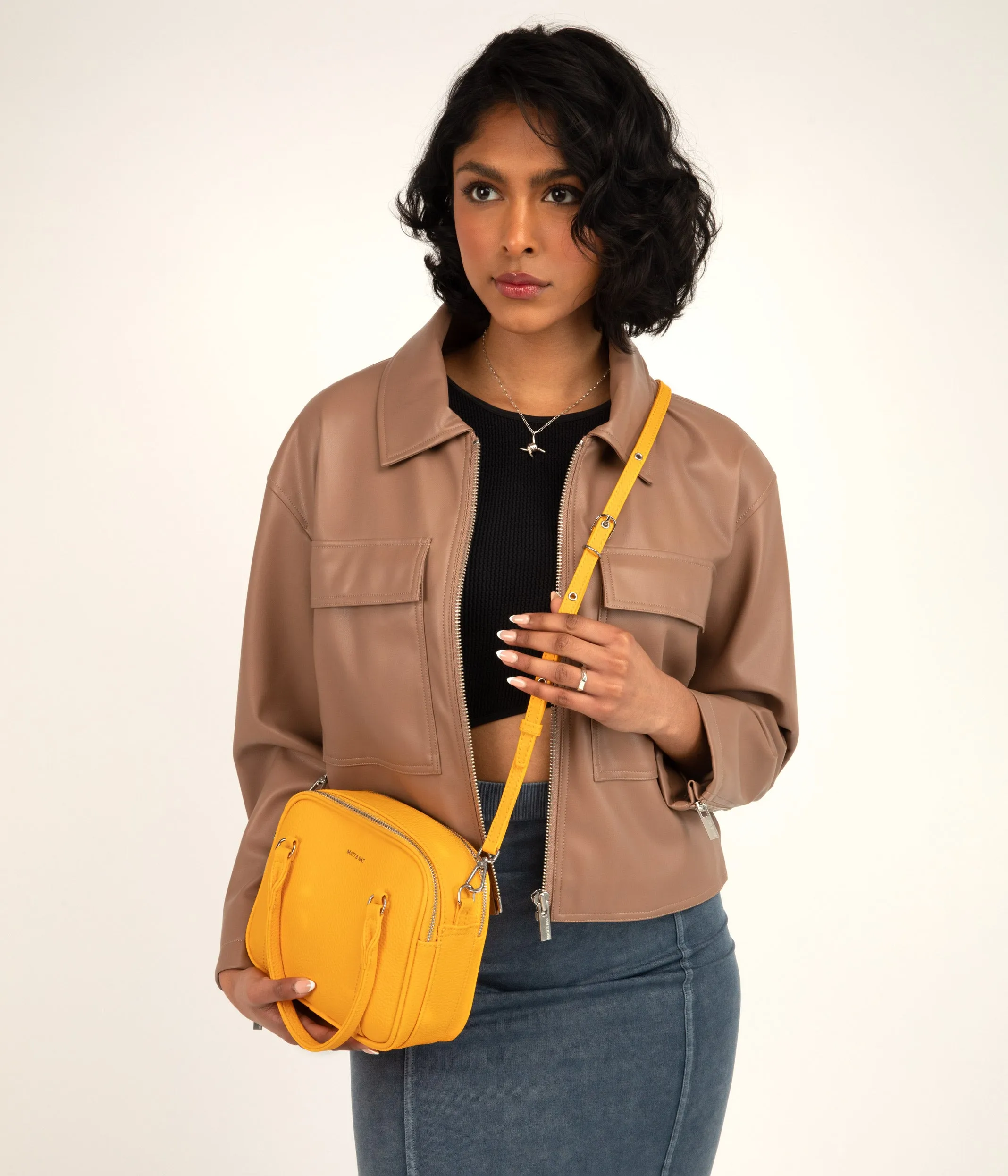 SABBI Small Vegan Satchel - Purity