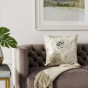 Safavieh Maggie Metallic Cowhide Pillow Throw Pillows cheap throw sets