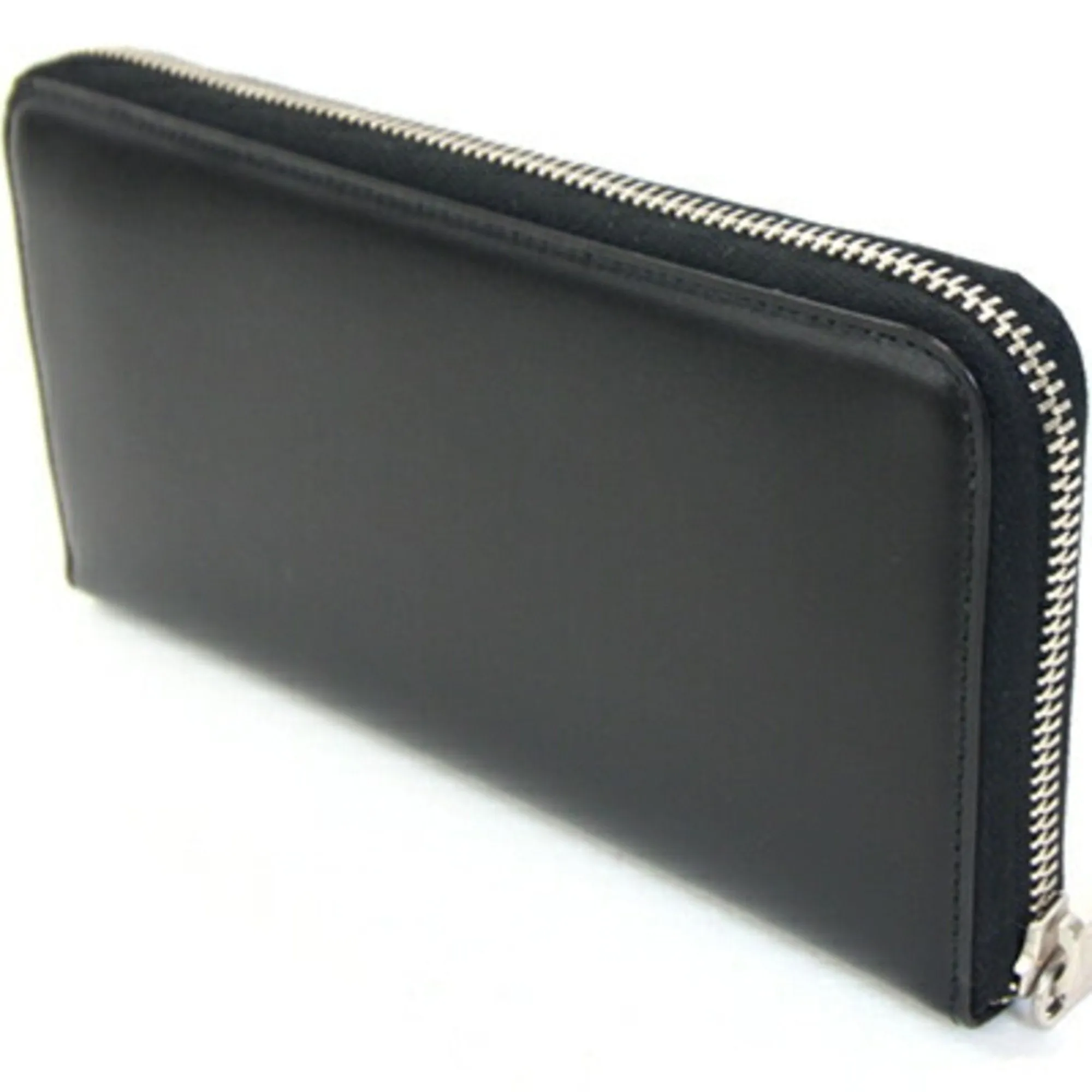 Saint Laurent Leather Long Wallet (Bi-Fold) (Pre-Owned)