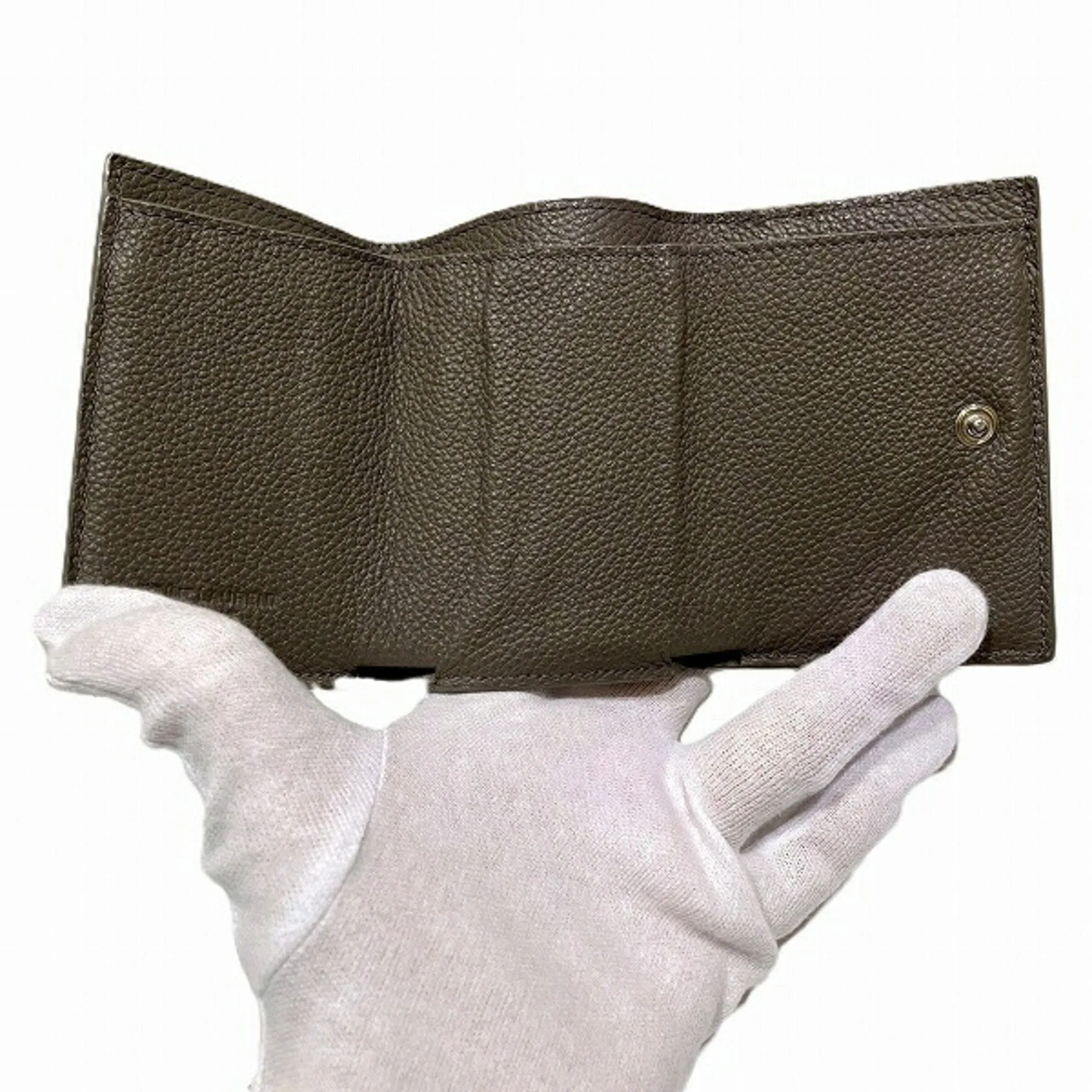 Saint Laurent Leather Wallet (Tri-Fold) (Pre-Owned)