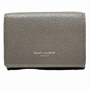Saint Laurent Leather Wallet (Tri-Fold) (Pre-Owned)