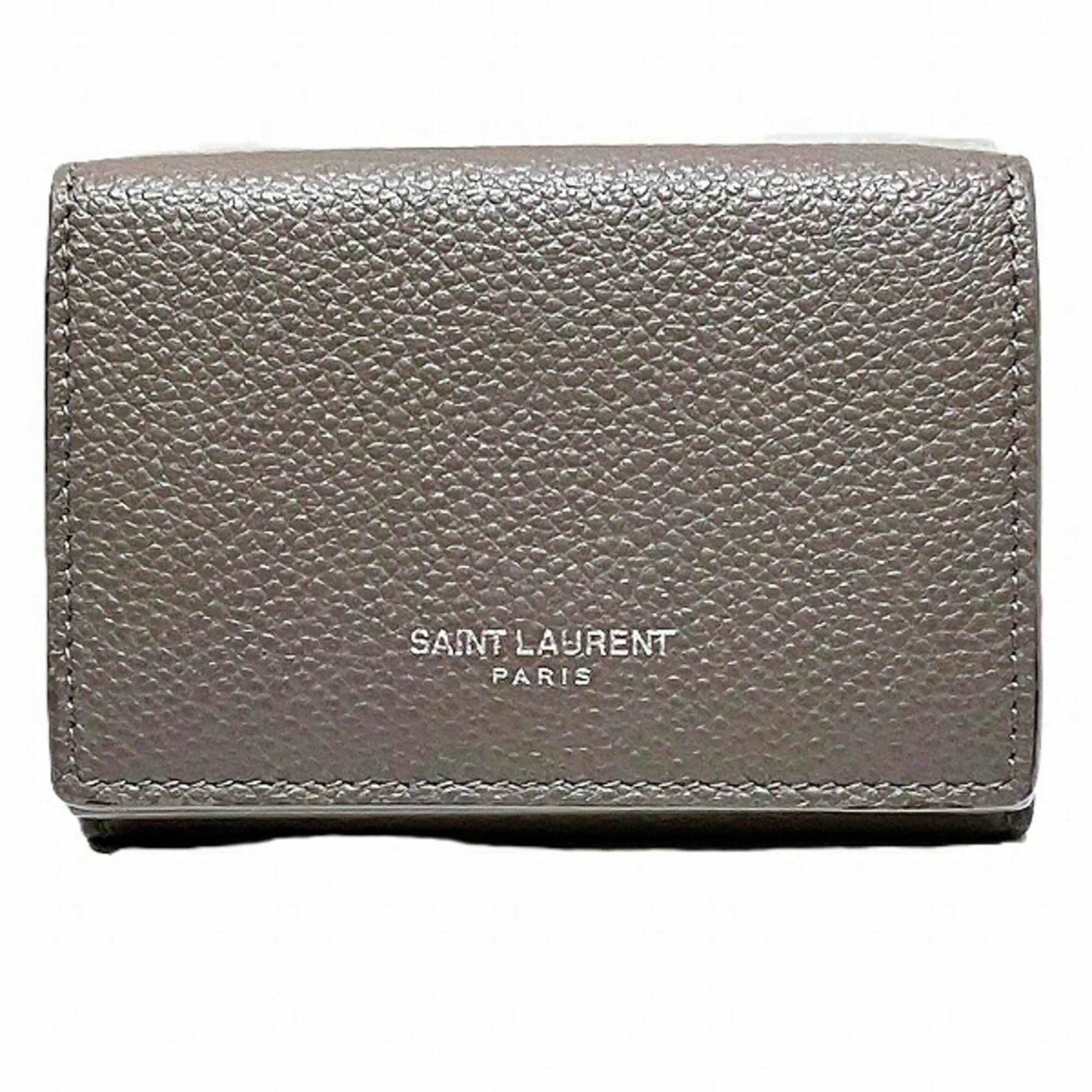 Saint Laurent Leather Wallet (Tri-Fold) (Pre-Owned)