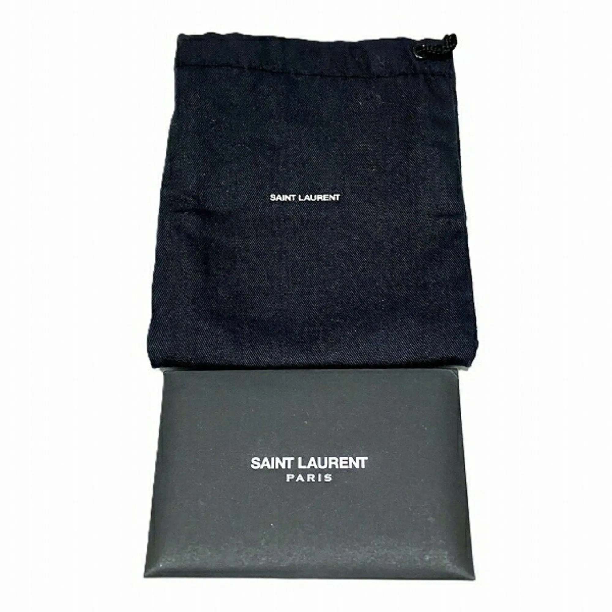 Saint Laurent Leather Wallet (Tri-Fold) (Pre-Owned)
