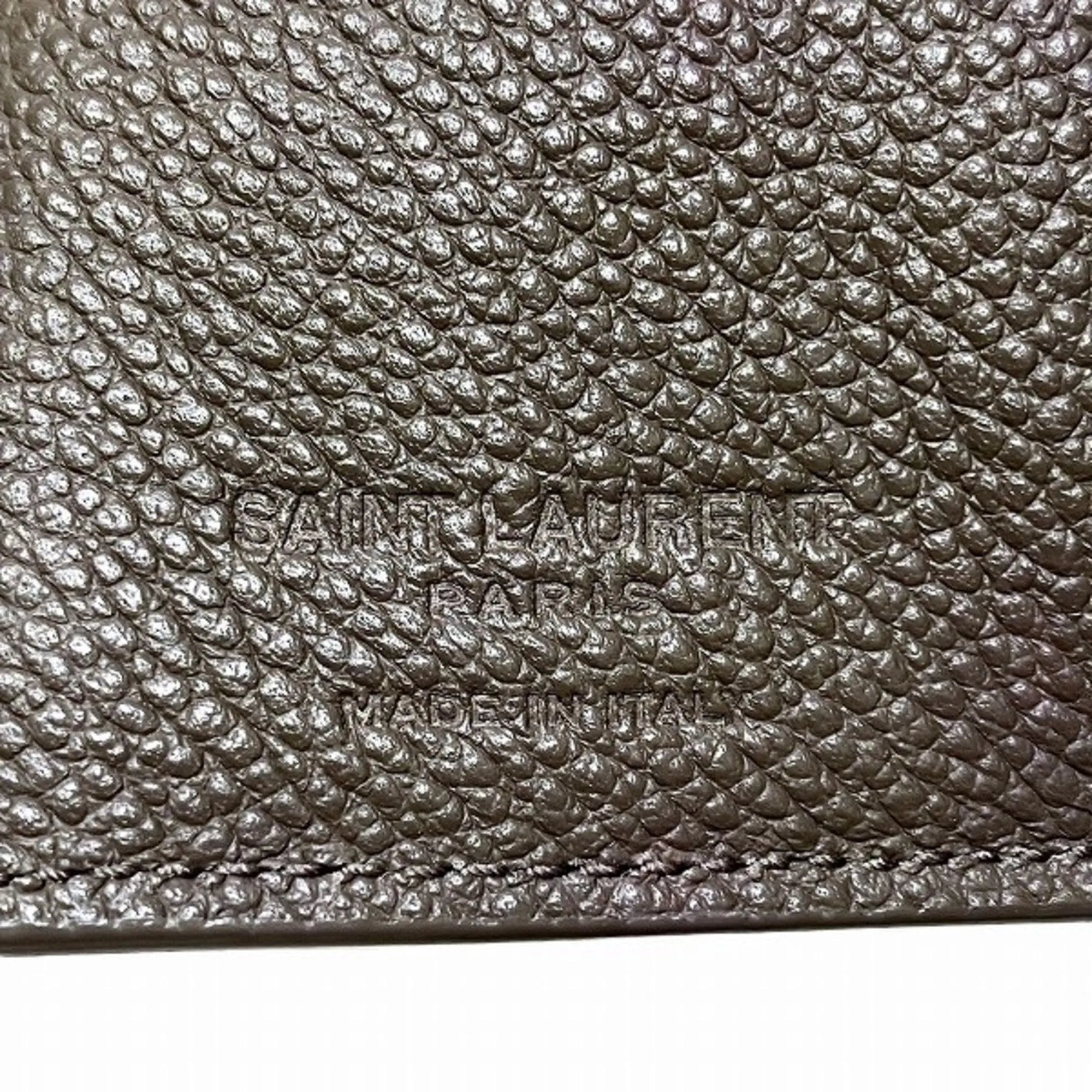Saint Laurent Leather Wallet (Tri-Fold) (Pre-Owned)